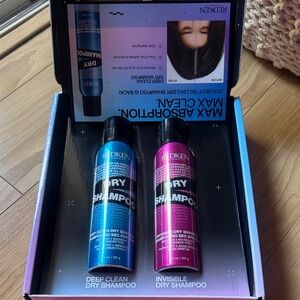 Redken Dry Shampoo Duo - Vibrant Blue and Pink